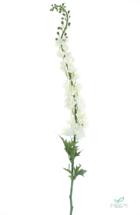 SILK FLOWERS - DELPHINIUM GIANT SPRAY LINUS CREAM 137CM