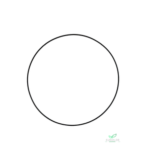 METAL RING 100CM BLACK (HOLLOW TUBE)