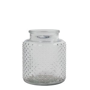 Glas Vaas Liege dots d12*15cm