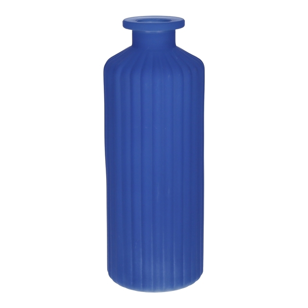 <h4>Bottle Caro lines d4.5\\7.5xh20 cobalt blue matt</h4>