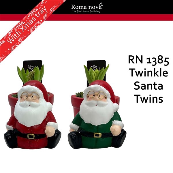 <h4>1385 - Twinkle Santa Twins (Hyacint)</h4>