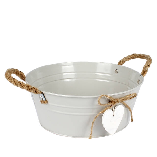 <h4>Bowl Oxford zinc ant. creme D.25xH.10cm</h4>