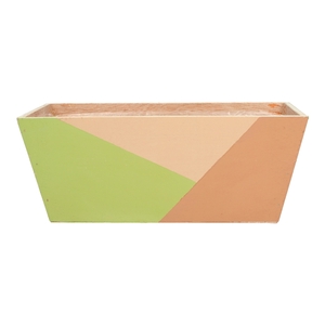 Planter Levi 25x13.5x10 salmon \\ green