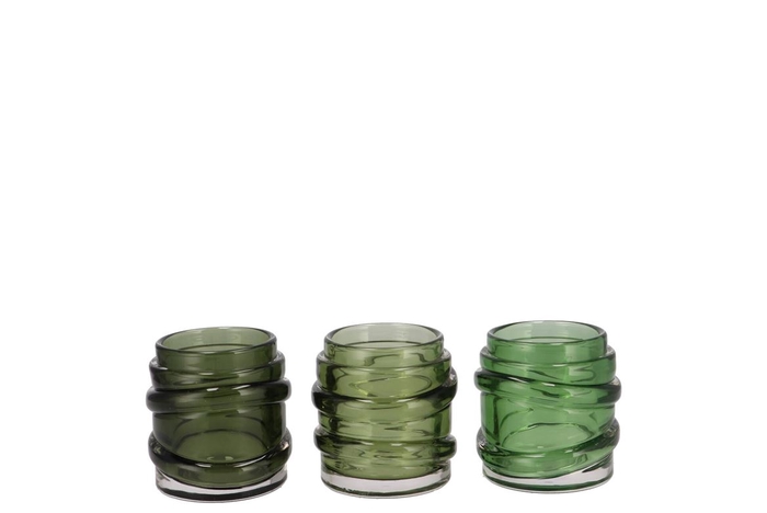 <h4>Ruby Majestic Green T-light Spray Ass 8x8cm</h4>
