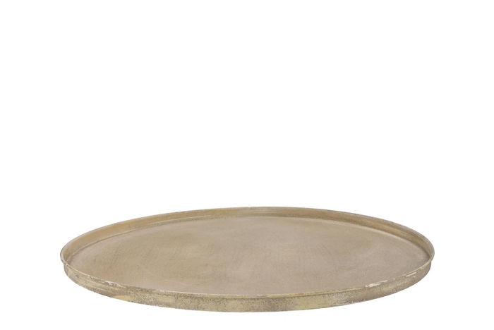 Coaster Cozy Gold Matt Tray Metal 46x2cm