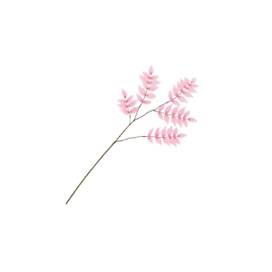 Silk Salix Leaf Small Pink 90cm