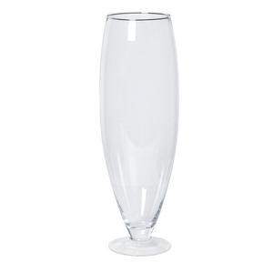 Glas Vaas Barbara/voet d17/22*67cm