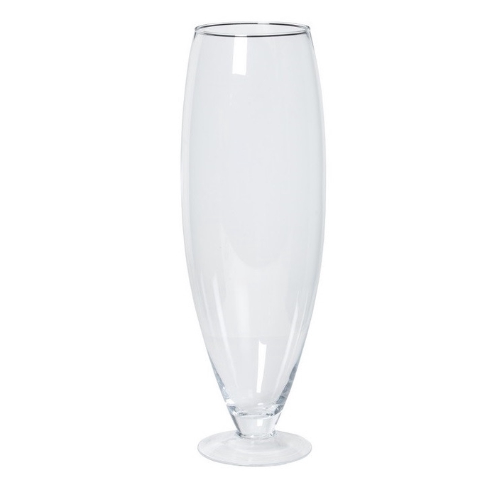 Glass vase Barbara/foot d17/22*67cm