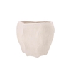 Lisboa White Pot Wave 23x23x20cm