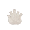 Aglio White Vase Oval 20x9x19cm