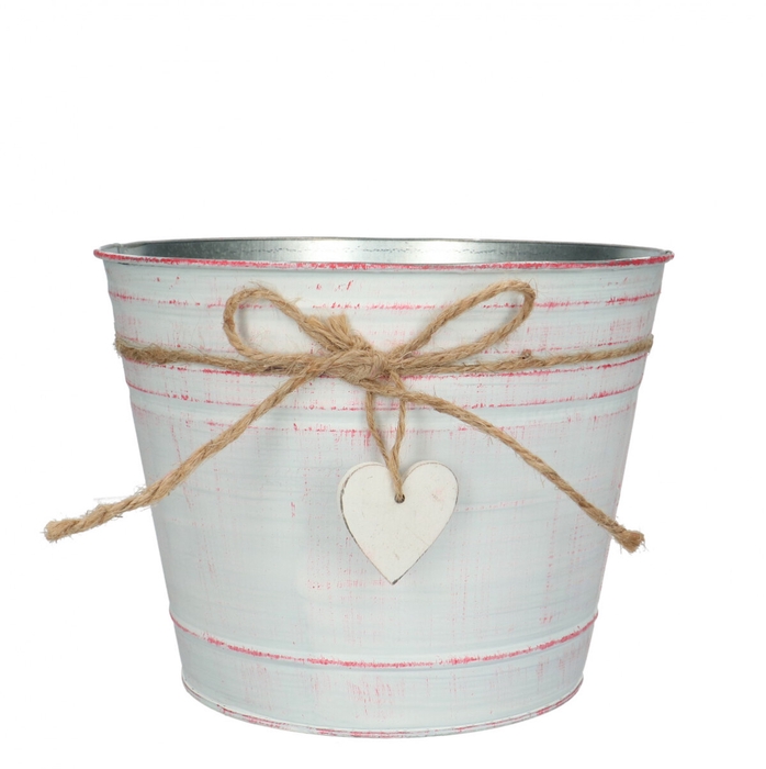 <h4>Valentine Zinc Love pot d21*16cm</h4>