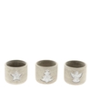 Christmas Xmas pot d10*8cm ass.