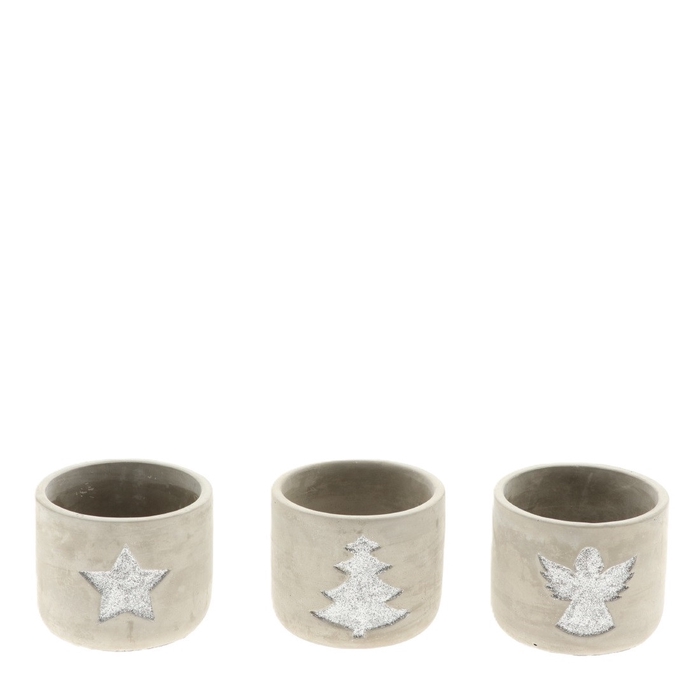 <h4>Kerst Xmas pot d10*8cm ass.</h4>