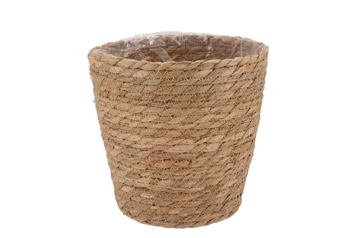 <h4>Seagrass Straw Basket Pot Brown 20x20cm</h4>