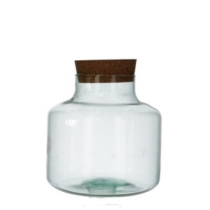 Glass Eco milk churn d10/21*21cm