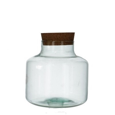 Glass Eco milk churn d10/21*21cm