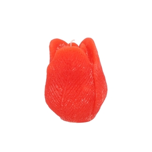 Candle Tulip Orange 9x11cm