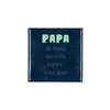 Tile Papa Blue 10x10x1cm