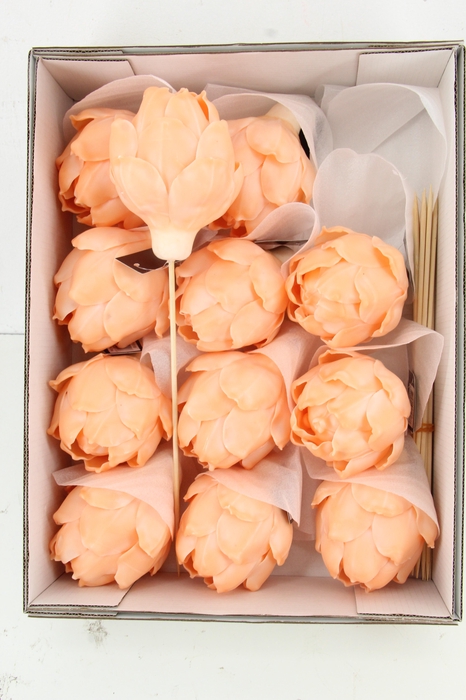 <h4>Wax Artichoke Ø8x10cm Orange</h4>