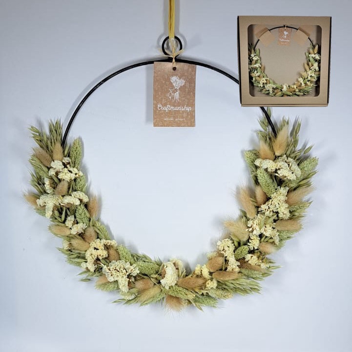 Ring 30cm natural white lucy