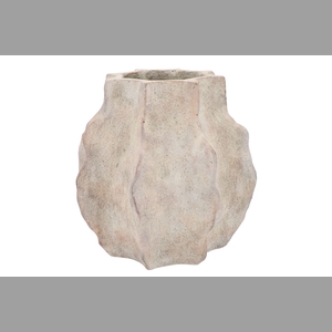 Alaska Wavy Sand Pot With Neck 37x35x35cm