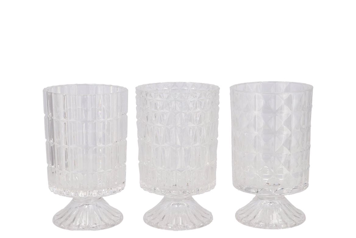 <h4>Jazz Transparent T-light On Foot Ass 10x17cm</h4>