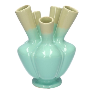 Vase Talia d19xh26 green/l.blue