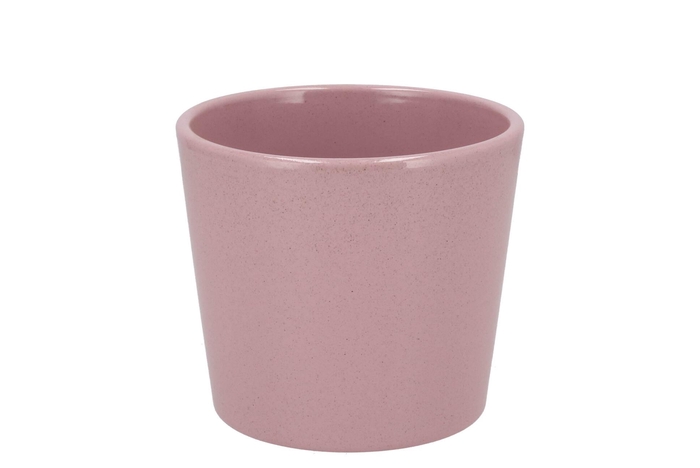 Ceramic Rosa Stone Pot 13cm