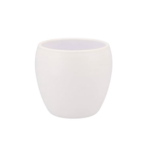 Vinci Matt White Flower Pot 14x13cm