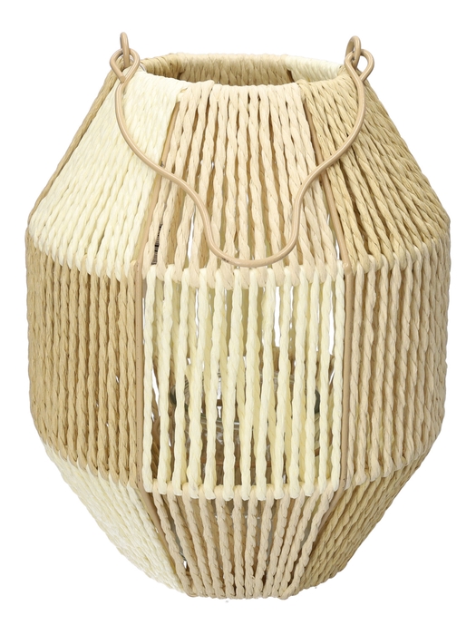 <h4>DF06-740481000 - Lantern Lucera d11/20xh24.5 white/natural</h4>