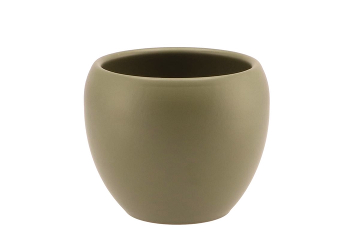 <h4>Vinci Army Green Flower Pot 14x11cm</h4>