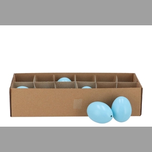 Eggs Chicken Aqua 5x6cm P/12