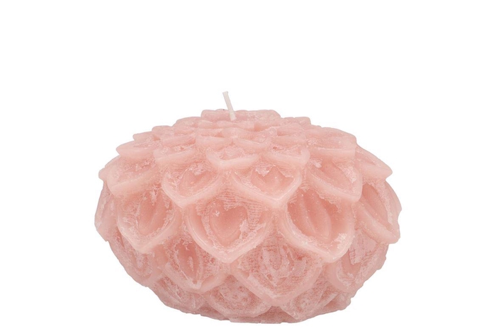 Candle Dahlia Old Light Pink 9x7cm Nm