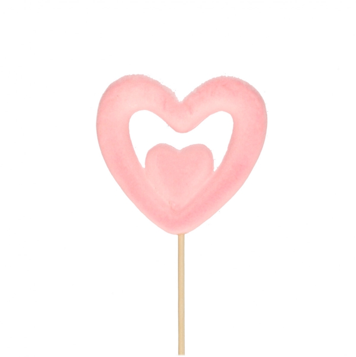 <h4>Moederdag 50cm Hart flock 7cm</h4>
