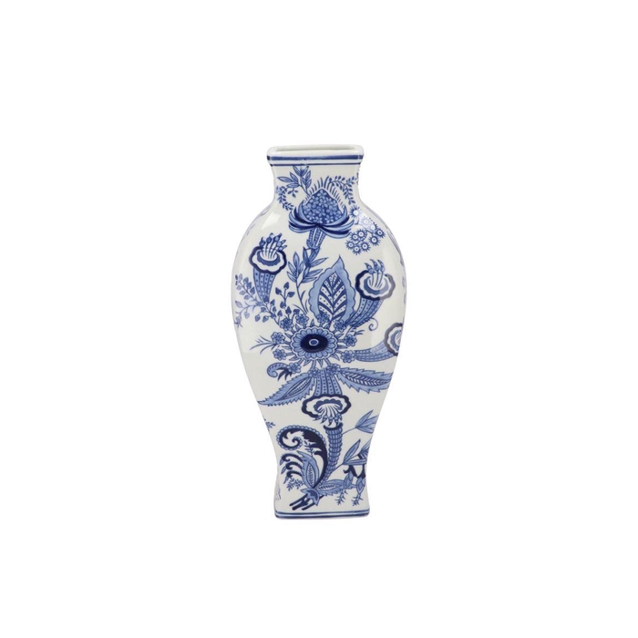 <h4>Hailey Blue Porcelain Vase Long 19x40cm</h4>