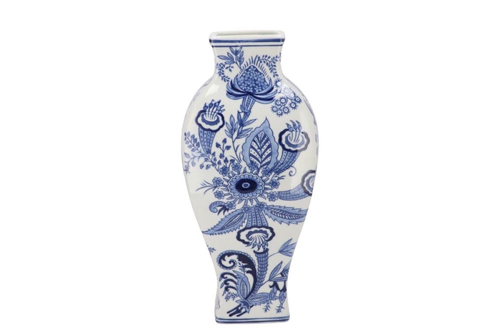 <h4>Hailey Blue Porcelain Vase Long 19x40cm</h4>