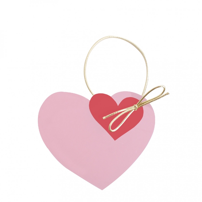 <h4>Liefde Deco hanger hart gift 8cm</h4>