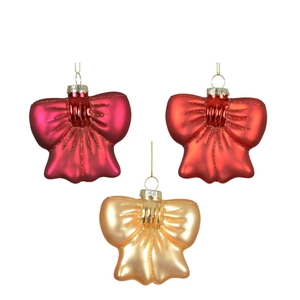 Christmas bauble Hanging bow 85mm