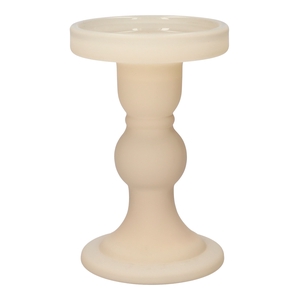 DF02-666827700 - Candle holder Liora d8.5xh13 sand matt
