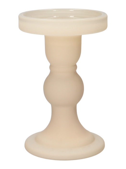 <h4>DF02-666827700 - Candle holder Liora d8.5xh13 sand matt</h4>