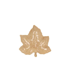 Leaf Maple Plate Warm Sand 11x11x3cm