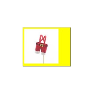 Stick Santa'S Pants 11x7cm Red