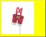<h4>Stick Santa'S Pants 11x7cm Red</h4>