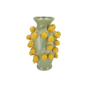 Fruit Lemon Pistache Vase 24x38cm Nm