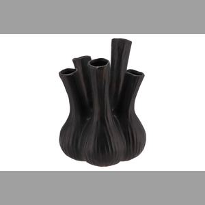 Aglio Matt Black Vase 26x35cm Nm