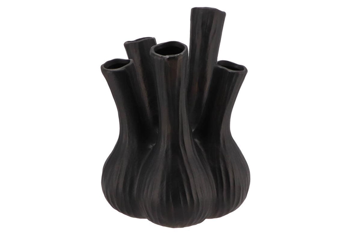 <h4>Aglio Matt Black Vase 26x35cm Nm</h4>