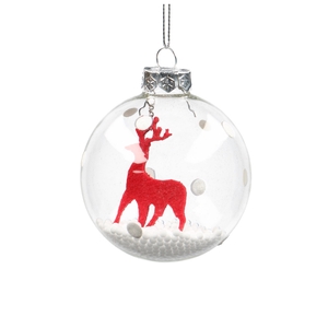 Sale Christmas Ball deco deer 80mm