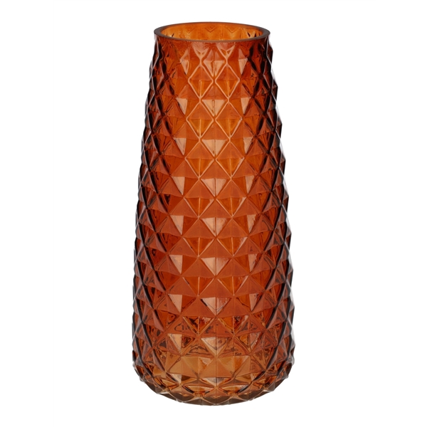 <h4>Vase Gemma diamond d6.5\\10xh21 brown\\terra transparent</h4>