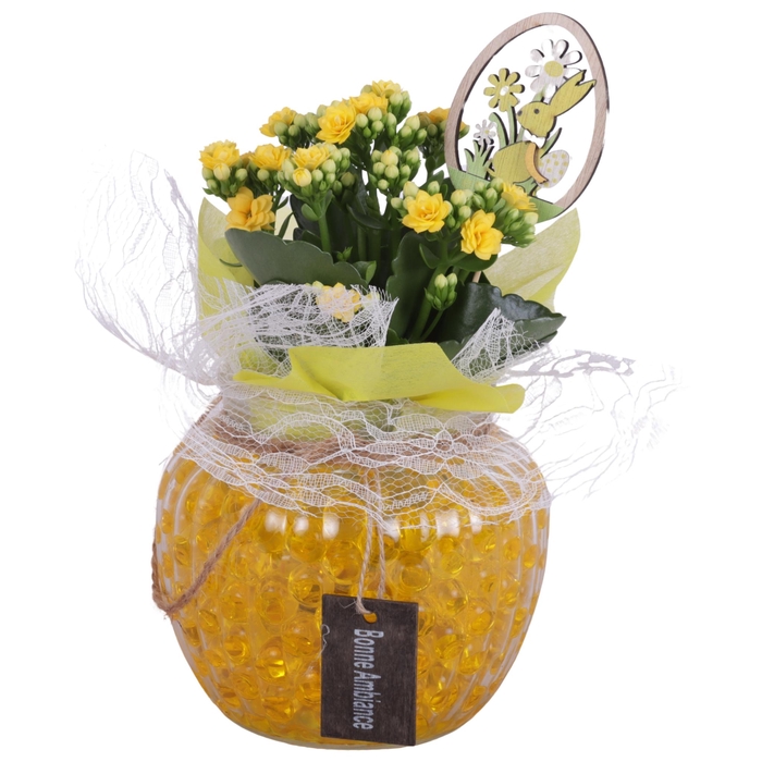 <h4>Easter Arr. Indoor Glass Round Relief Ø15cm 1PP</h4>