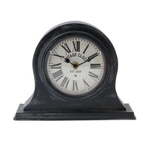 Clock Table 21x17cm Blck 84915